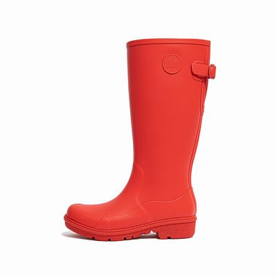 Fitflop Women's WONDERWELLY Tall Rain Boots - Red, AF0156928